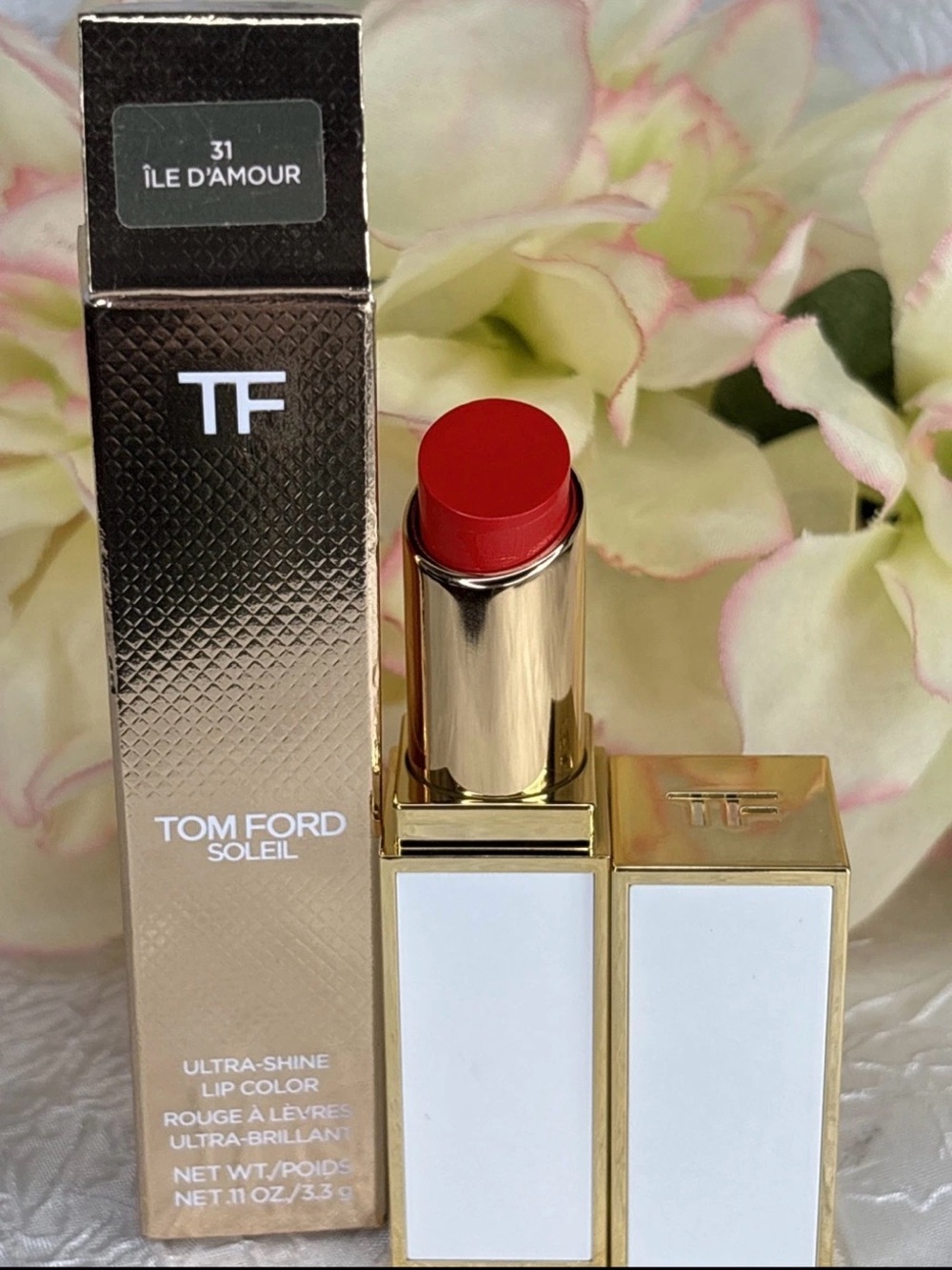 Tom Ford Ultra Shine Lip Color Lipstick - 31 Ile D’Amour - FullSize NIB